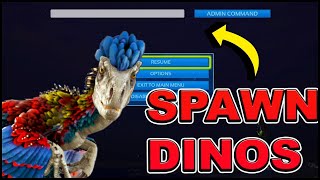 Ark How To Spawn Dinos Quick and Easy Tutorial Spawn any Dino You Need [upl. by Ardnossak909]