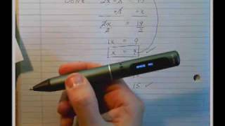 Livescribe Pencast Mathcast [upl. by Ahsienal848]