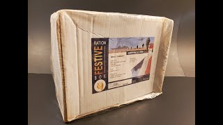 2023 French Holiday MRE Prawn Risotto Gourmet Festive Ration Box Taste Testing Review [upl. by Azer966]