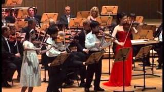 Min Lee Performs with 3 Young Violinists and the Prague Orchestra [upl. by Animahs]