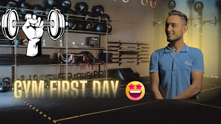 First Day at Jym vlog 😍 AA Fitness Gym bhot zabar das jym hai yr 💪 [upl. by Adnamal]