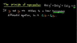 ODE  Principle of superposition [upl. by Oibirot]