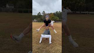 Clothesline Tackle is CRAZY🏈😂 football funny tackle skit acting comedyskit sports [upl. by Popper275]