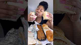 Subway amp Jersey Mikes Mukbang shorts asmr [upl. by Socha]