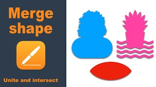 How to unite and intersect shape in apple pages for iCloud [upl. by Isidro]