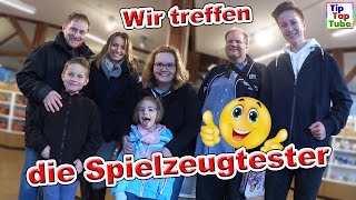 DER GROßE TAG  Wir treffen die Spielzeugtester  VLog TipTapTube [upl. by Notgnirrab]