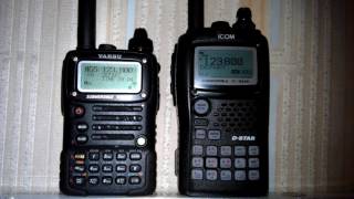 Icom IC92AD vs Yaesu VX7R [upl. by Cohl]