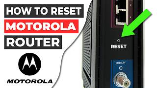 🔁 How to Reset MOTOROLA router to factory default settings [upl. by Neysa178]