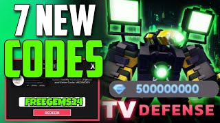 NEW ALL WORKING CODES FOR TV DEFENSE IN 2024 ROBLOX TV DEFENSE CODES [upl. by Mara969]