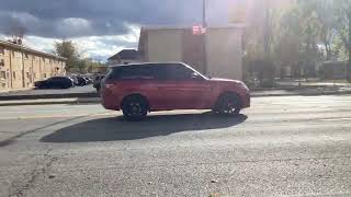 Spotted that Ruby Red Range Rover Sport SVR in Oak Lawn Illinois again [upl. by Enneite]