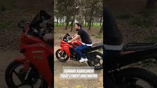 Motorda dar alan manevrası motovlog [upl. by Adamok]