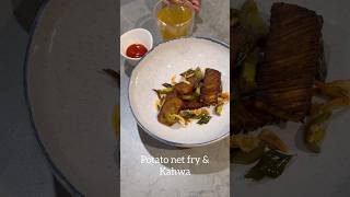 Homemade Potato Net Fry amp Kahwa A Taste of Kashmir [upl. by Kenelm]