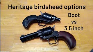 heritage Rough Rider birdhead options 35in bird head compared to the new 1in Barkeep boot [upl. by Feldman757]