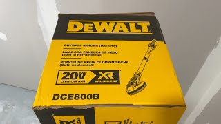 Ditch the cords conquer the dust The Dewalt DCE800B Drywall Sander in Action [upl. by Bennion]