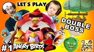 Chase amp Duddy play ANGRY BIRDS 2 DOUBLE BOSS BATTLE Chef amp Foreman Pig FGTEEV AB2 Part 1 [upl. by Violetta]