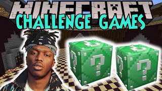 Minecraft KSI CHALLENGE GAMES  Lunchly Block Mod  Modded MiniGame [upl. by Kimberlyn843]