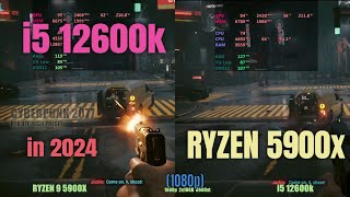 I5 12600k vs Ryzen 5900x in 2024 [upl. by Ynafit483]