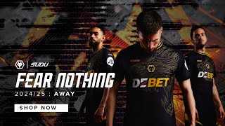 Wolves 202425 new SUDU black away kit [upl. by Evilc]