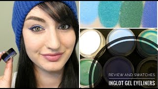 INGLOT AMC EYELINER GELS Review and Tutorial  JustEnufEyes [upl. by Harim939]