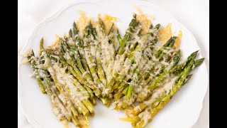 Easy Parmesan Roasted Asparagus  thewendthousekitchencom [upl. by Yorel]