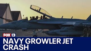 Pilots declared dead in WA Navy Growler jet crash  FOX 13 Seattle [upl. by Shutz]