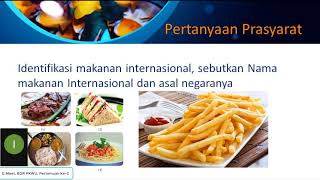 PKWU Kelas 11 Ide dan Peluang Usaha Makanan Internasional BDR Pertemuan ke 2 [upl. by Mastrianni]