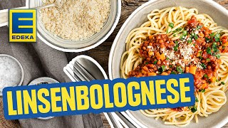 Leckere Linsenbolognese  Einfaches Rezept zum Nachkochen [upl. by Novehc]