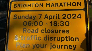 Brighton Marathon Partial Course Warning [upl. by Purdy]