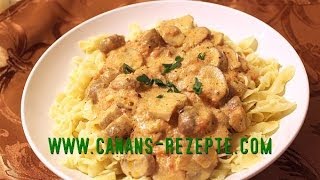 CHAMPIGNON SOSSE  für Pasta Nudeln  vegetarisch gesundes Rezept Soße CANANS REZEPTE [upl. by Ahsinert]