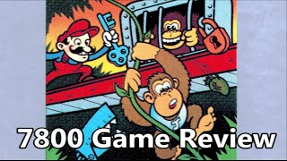 Donkey Kong Junior Atari 7800 Review  The No Swear Gamer Ep 210 [upl. by Batsheva]