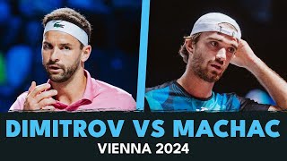 ENTERTAINING Grigor Dimitrov vs Tomas Machac Match Highlights  Vienna 2024 [upl. by Markson730]