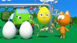 Colour Eggs Become Alive  Kote Kitty Games for babies [upl. by Ahsahtan]