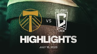 HIGHLIGHTS  Portland Timbers vs Columbus Crew  July 15 2023 [upl. by Carey578]