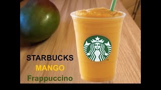 Starbucks Mango Frappuccino easy schnell lecker delicious [upl. by Aissej]