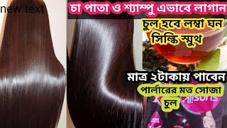 Home made Hair Gel for frizzy hairHair straightening gelkokra Chul soja korar upay২টাকা চুল সোজা✅ [upl. by Christianna16]