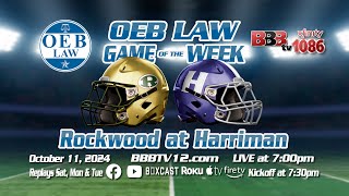 OEB Law Game of the Week  Rockwood at Harriman [upl. by Ashford]