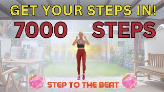 7000 Steps Walking Home Workout  Fun Fat Burn Exercise [upl. by Deedahs948]