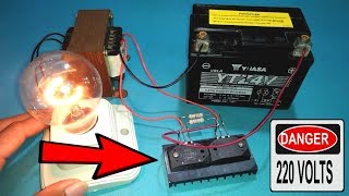 Belajar Membuat Inverter 12v to 220v Menggunakan 2 Transistor [upl. by Aurita]