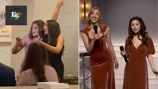 See Bridesmaids Perform Their Own Espresso Parody Before Ariana Grandes SNL Sketch We Did It [upl. by Bixler]