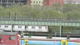 NYC Subway Manhattan Bound R46 F Train leaving Coney Islandview from Wonder Wheel [upl. by Ayram]