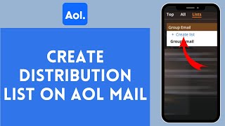 How to Create Distribution List on AOL Mail 2024  AOL Mail Tutorial [upl. by Trudie611]