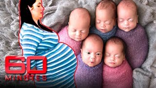 Surprised by Five Naturally conceived quintuplets  60 Minutes Australia [upl. by Lynad550]