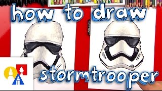 How To Draw A First Order Stormtrooper Helmet [upl. by Cassandry]