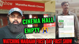 WATCHING MAIDAAN FIRST DAY FIRST SHOW IN MUMBAI  AJAY DEVGN  EMPTY CINEMA HALL [upl. by Sundin795]