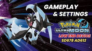 Pokemon Ultra Moon  Citra Emulator Gameplay and Setting For Low End [upl. by Balliett]