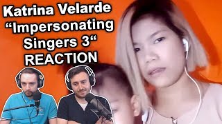 Singers ReactionReview to quotKatrina Velarde  Impersonating Singers Part 3quot [upl. by Olegnaed]