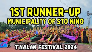 1st Runnerup Municipality of Sto Nino  Kadsagayan A Lalan Category  Tnalak Festival 2024 [upl. by Nedrud111]