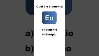 Qual é o elemento Eu Quiz de Química Tabela Periódica enem [upl. by Ygief]