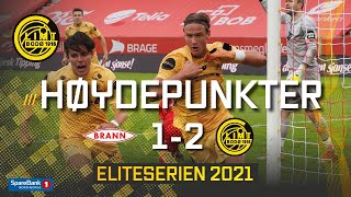 4 serierunde 2021  Brann – BodøGlimt 12  Høydepunkter 2021 [upl. by Atiuqan160]