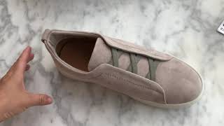 Zegna Triple Stitch Sneakers With Grey Mélange Detailed Review [upl. by Burley]